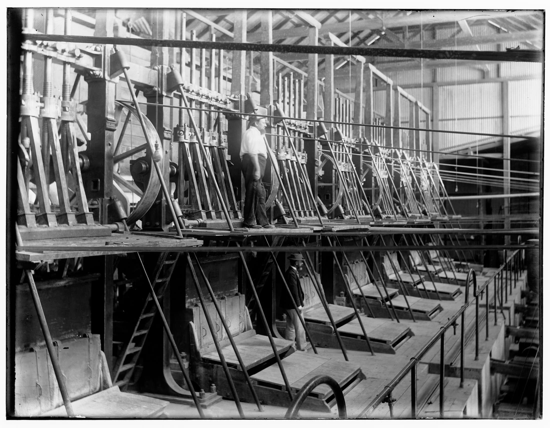 Industrial machinery in a factory